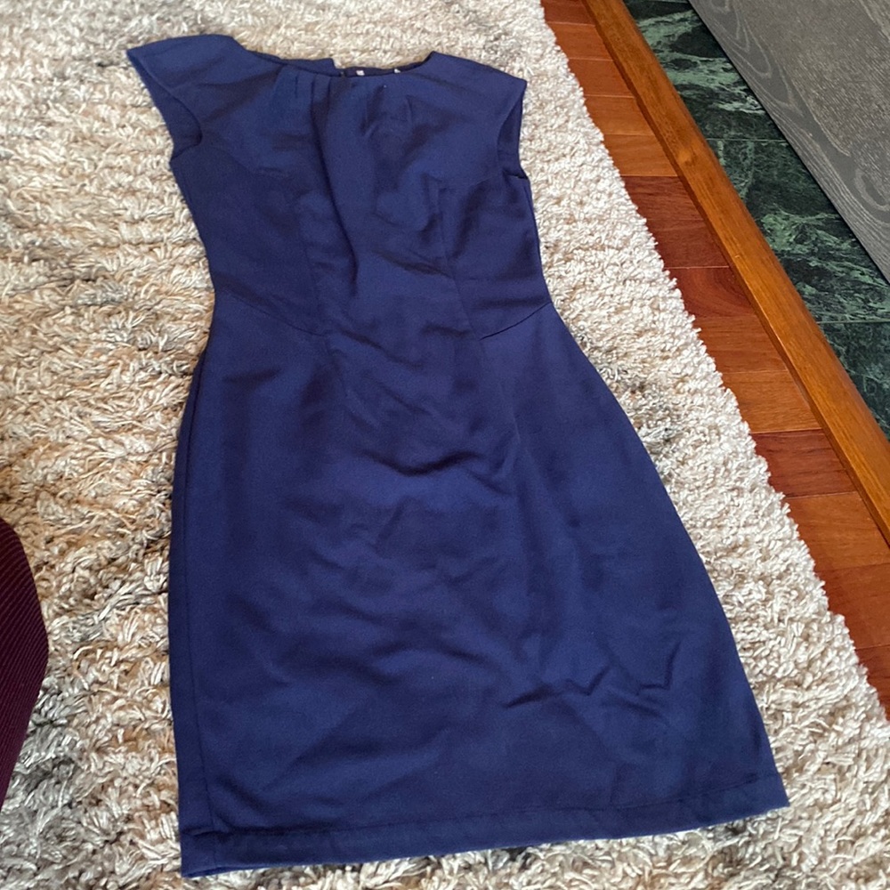 Blue shift dress